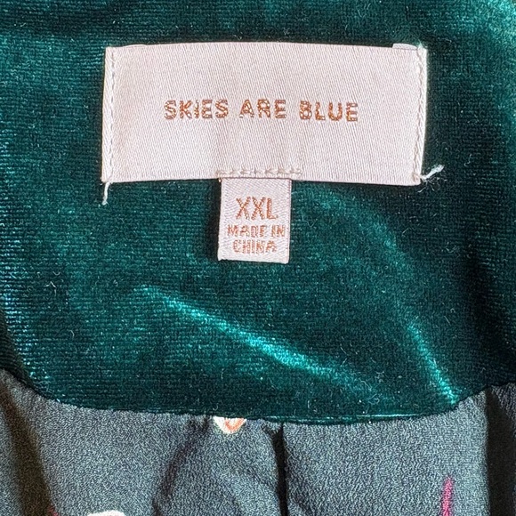 Skies Are Blue Ruched Velvet Blazer - Picture 4 of 5